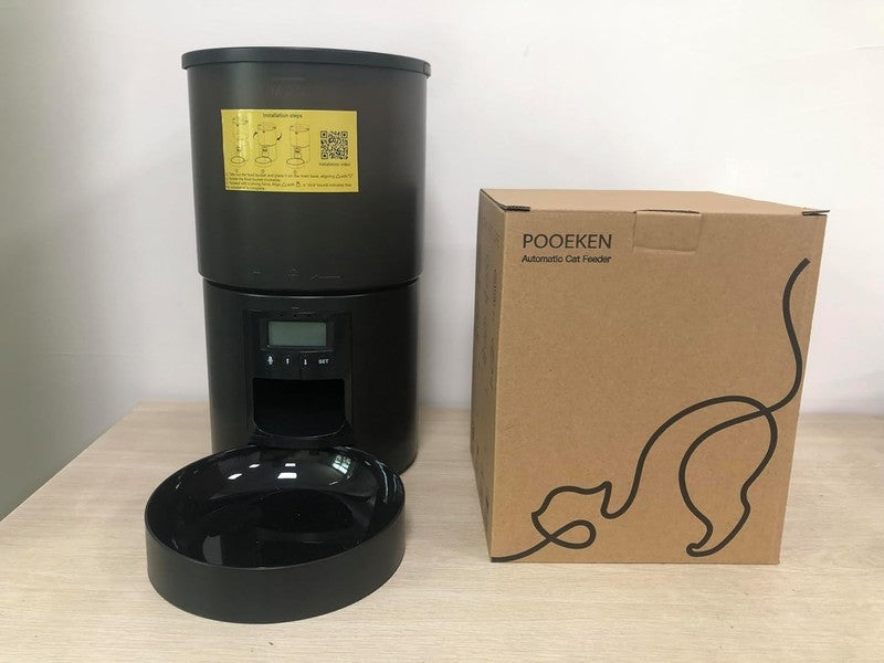Automatic Cat Feeder 4L, Timed Food Dispenser with Voice Recorder for Small Dogs11