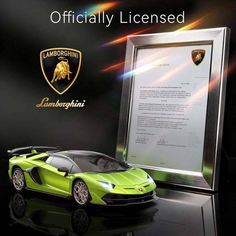 Lamborghini Remote Control Car, 1:24 Scale Electric Sport Racing Hobby Toy Car L1