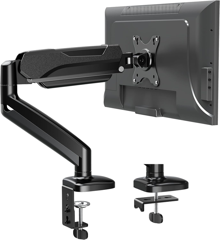 Adjustable Gas Spring Monitor Mount for 32" Screens, VESA Compatible, Black10