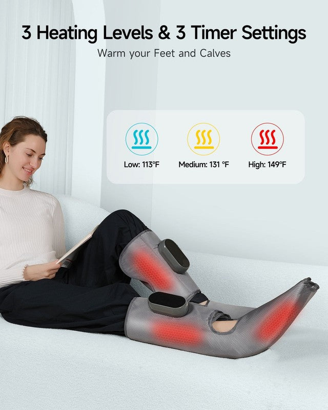 Cordless Foot & Leg Massager, Air Compression Boots, Rechargeable Calf Massager2