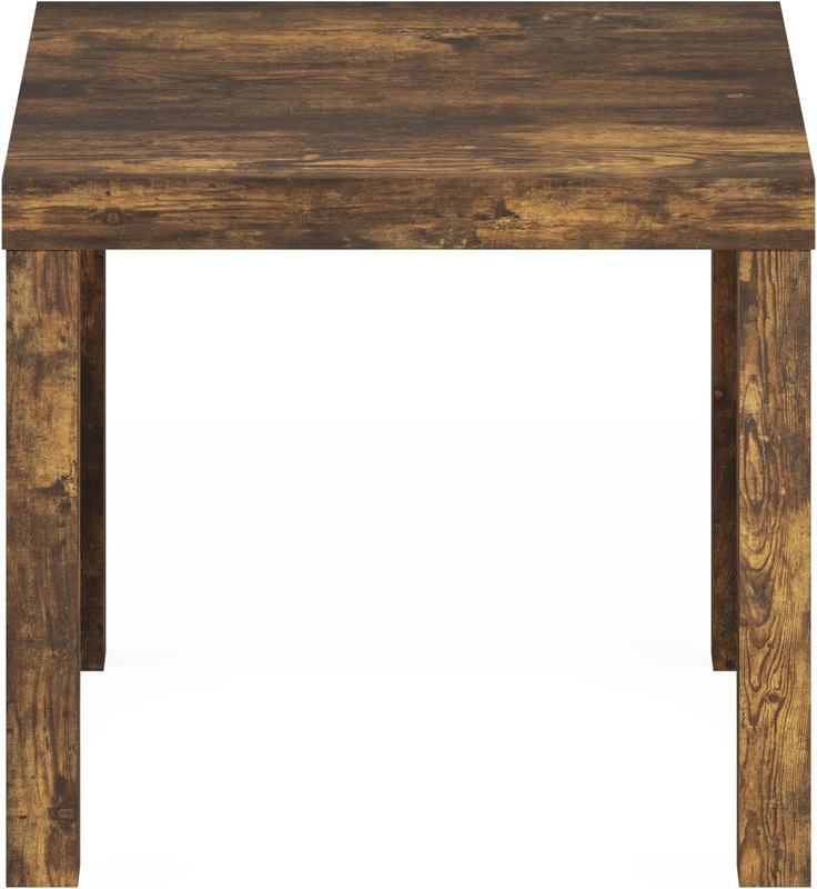 Classic Side Table, Square Modern End Table with 1.8" Triple Thick Tabletop, Sim5