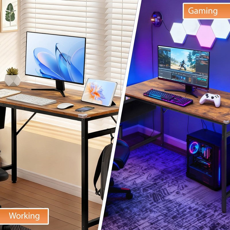 47" Wood Computer Gaming Desk PC Laptop Study Table Workstation Home Office Furn8