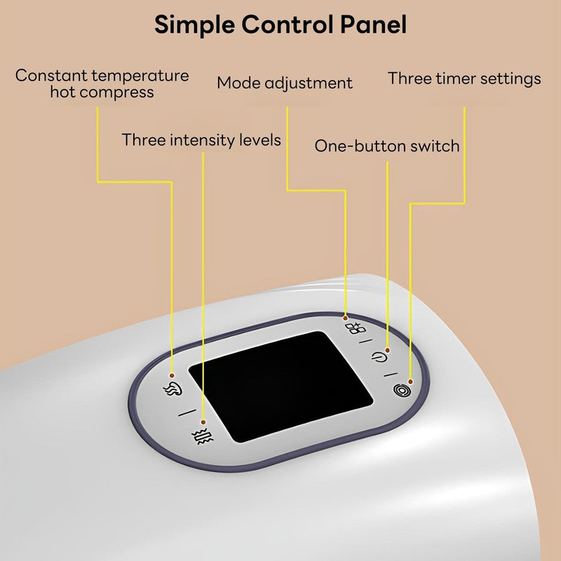 Cordless Hand Massager with Heat, Full-Hand Air Compression & Multiple Massage N8