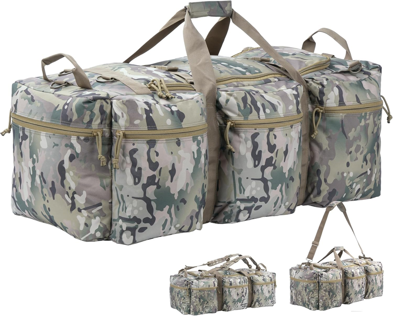 Military Tactical Duffel Bag 100L Large Travel Deployment Bag10