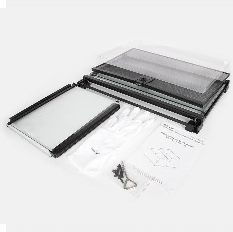 15 Gal Glass Reptile Tank 24"x12"x12" Medium Terrarium w/ Top Vent Gecko Snake4