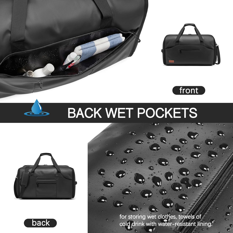 45L Garment Duffle Bag 3 in 1 Convertible Hanging Suit Travel Carry On4