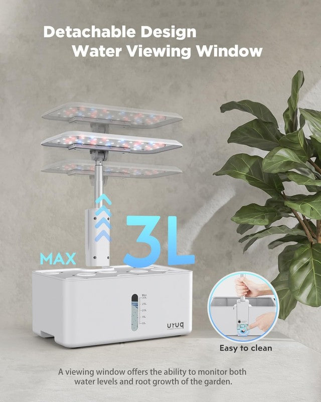 8 Pod Hydroponics Growing System Indoor Herb Garden LED Grow Light Timer4