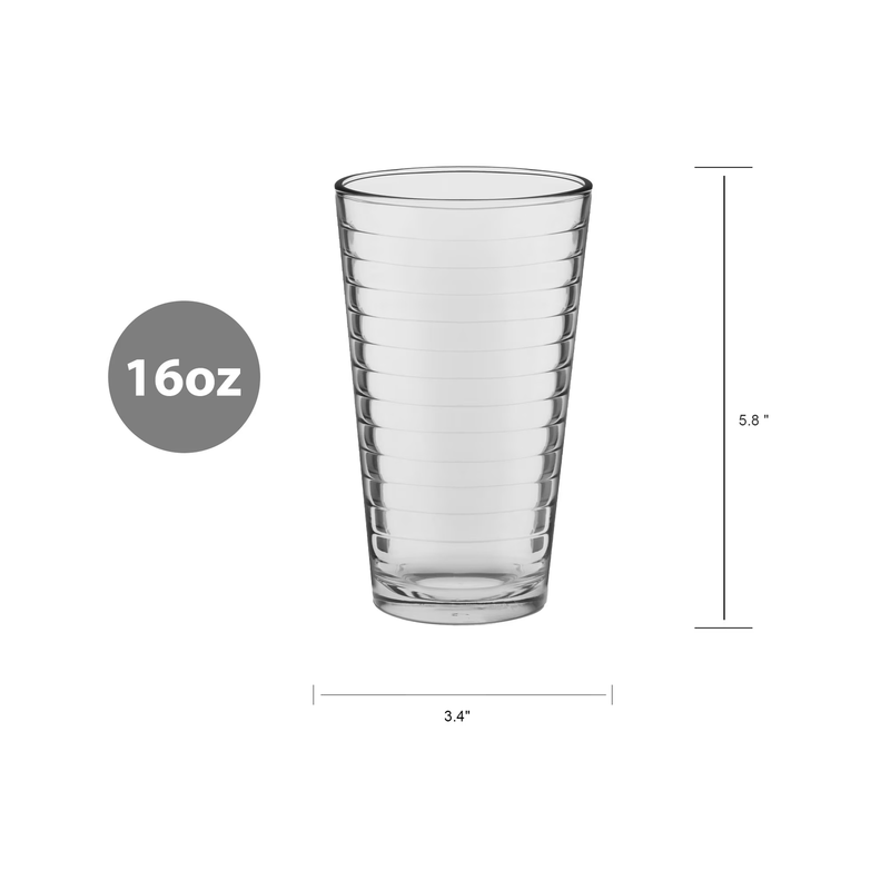 Gallant Glass Drinkware Set, 16.2 Oz, 8 Piece1