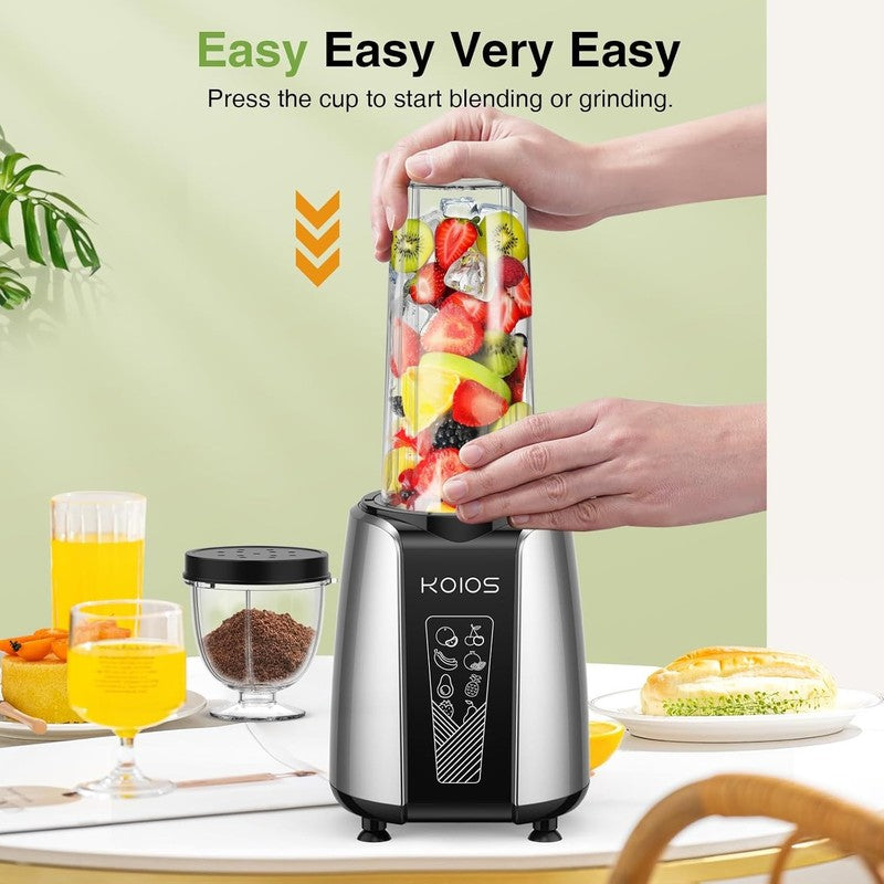 1000W Personal Smoothie Blender with Coffee Grinder, 12-Piece Set2
