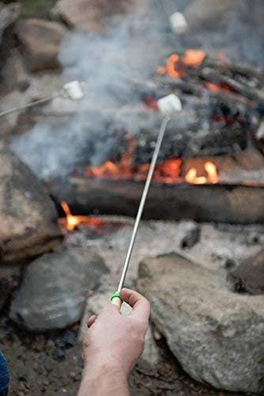 Camping Smores Kit 32” 10 Pack Marshmallow Roasting Skewers Fire Pit6