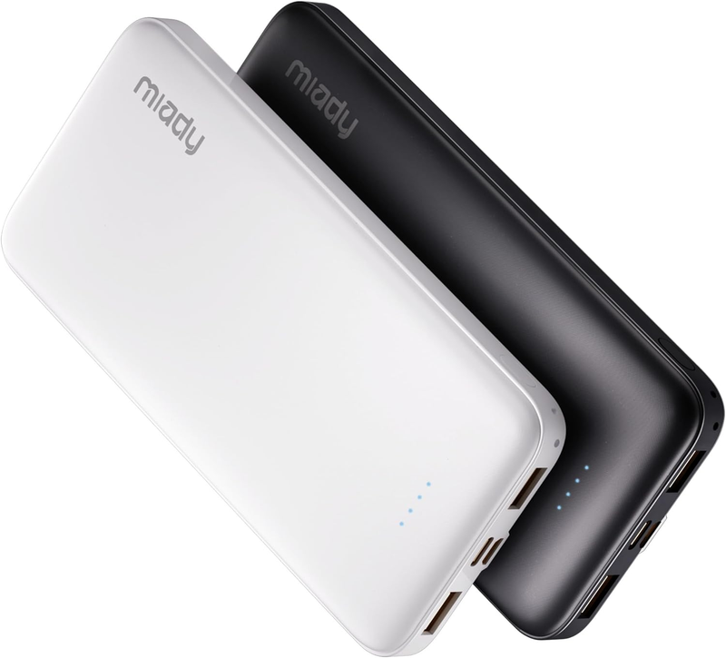 2 Pack 10000mAh Dual USB Portable Charger, Fast Charging Power Bank for Phones9