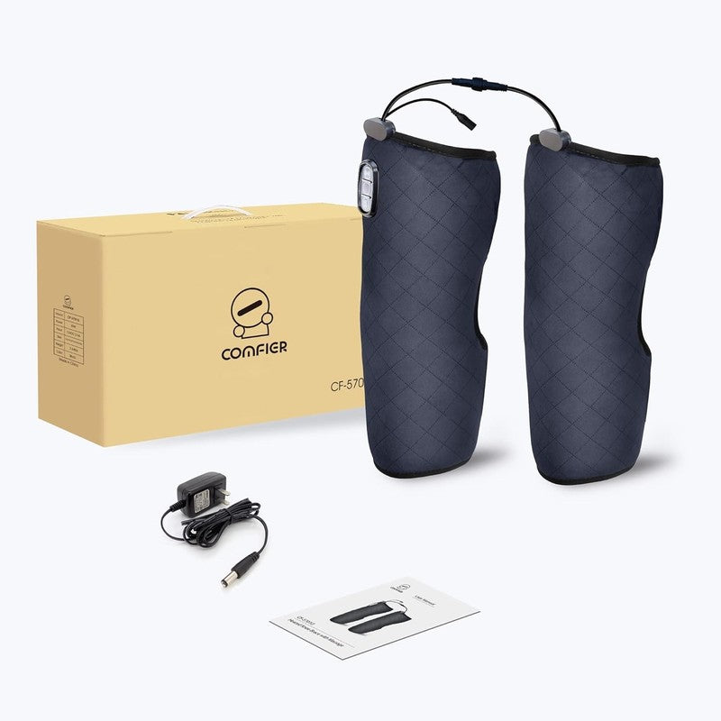 Heated Knee Massager w/ Vibration Heat Knee Wrap Pain Relief Greige7
