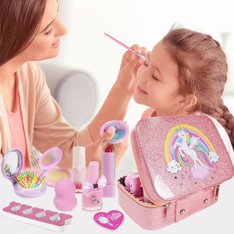 Kids Makeup Set for Girls Washable Real Cosmetic, Safe & Non Toxic Little Girl M3