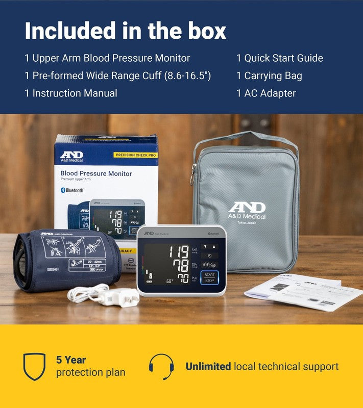 UA-910BLE Bluetooth Heart Rate Detection Upper Arm Blood Pressure Monitor with B6