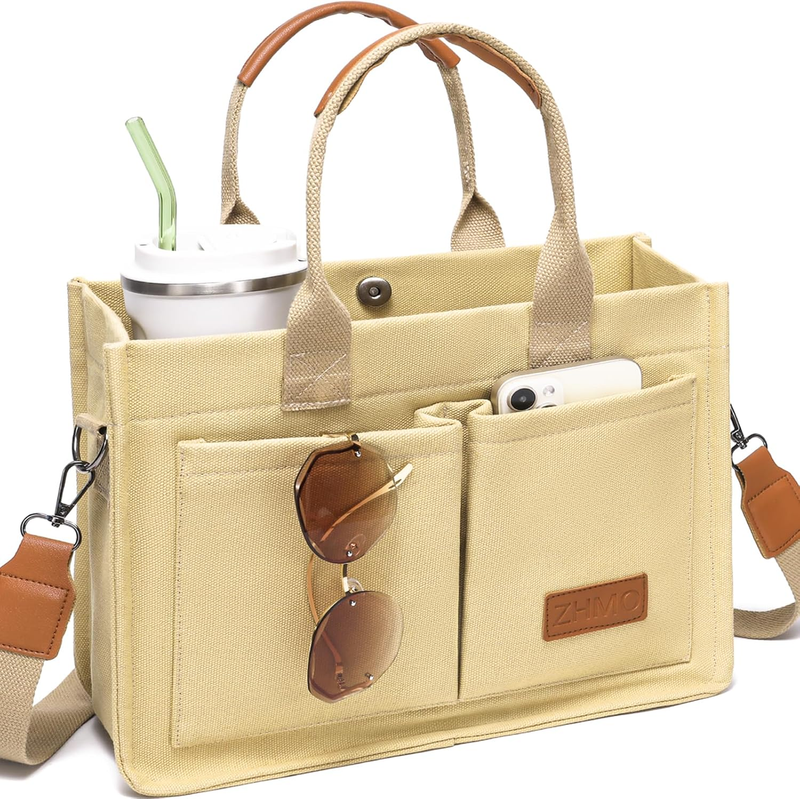 Canvas Tote Bag for Women,Women'S Bags Crossbody Bags Work Laptop Tote Bag Large9