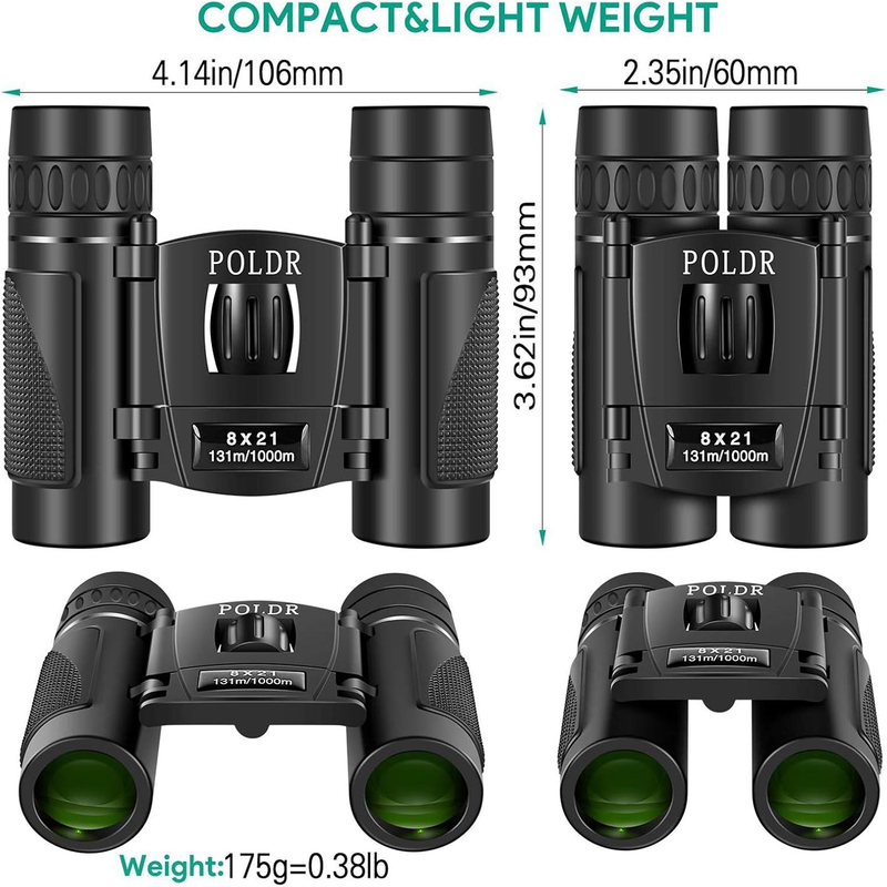 8x21 Compact Binoculars Adults Kids Bird Watching Travel Concerts1
