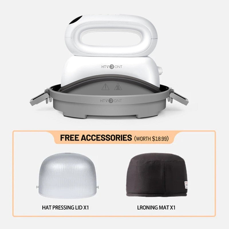 Hat Press, Heat Press Machine W/Lcd Multifunctional Design Cap Sublimation White8