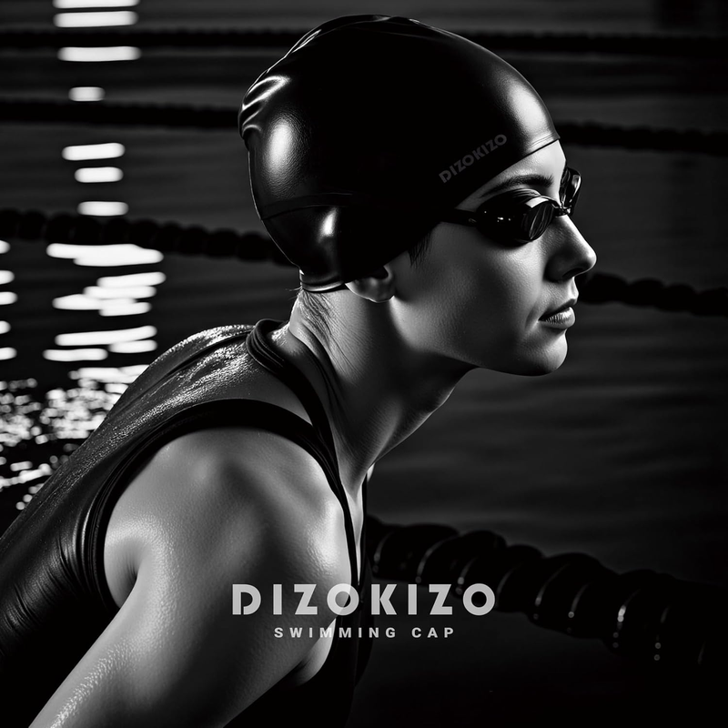 Unisex Silicone Swim Cap 2 Pack Waterproof Non Slip Swimming Cap6