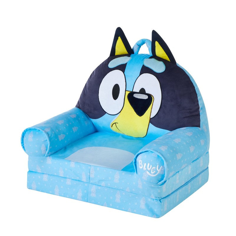 Toddler Bluey 2 In 1 Polyester Flip Out Chair Blue for Kids2