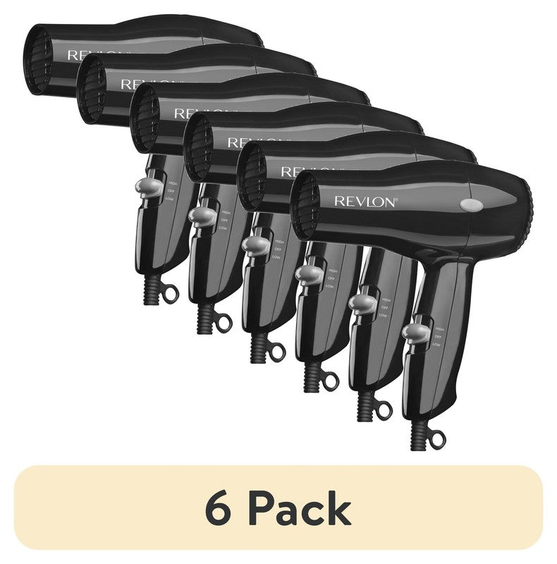 6 Pack 1875W Compact Hair Dryer Portable Blow Dryer Black0