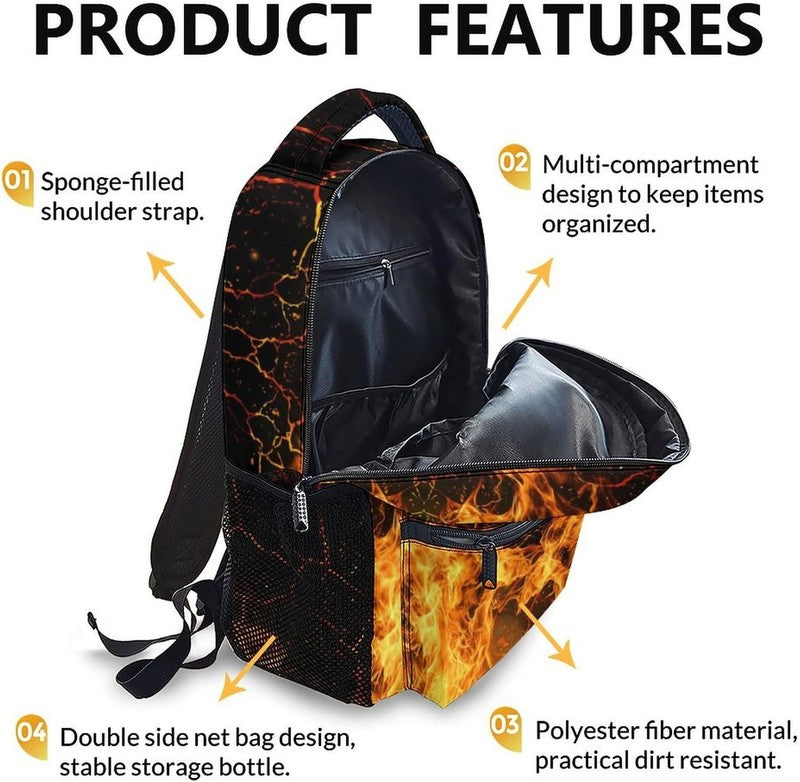 17in Gamer Backpack for Boys Kids Teen School Bookbag Large Capacity3