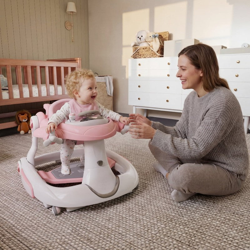 5-In-1 Musical Baby Walker with Wheels, Foldable Baby Walker for Boys Girls, Pin1