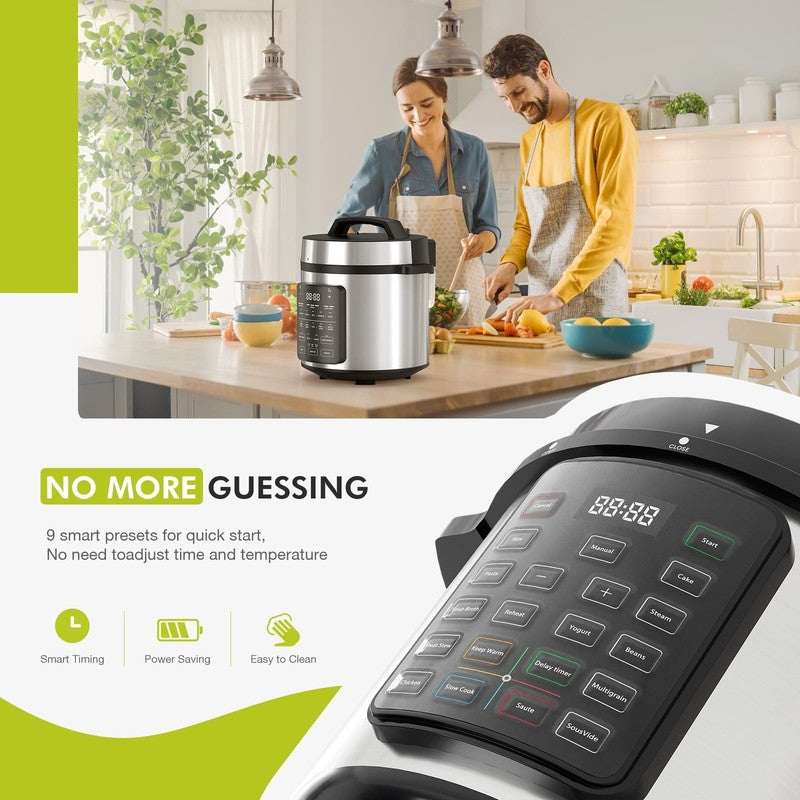 8Qt Electric Pressure Cooker Stainless Steel Instant Multi Cooker4