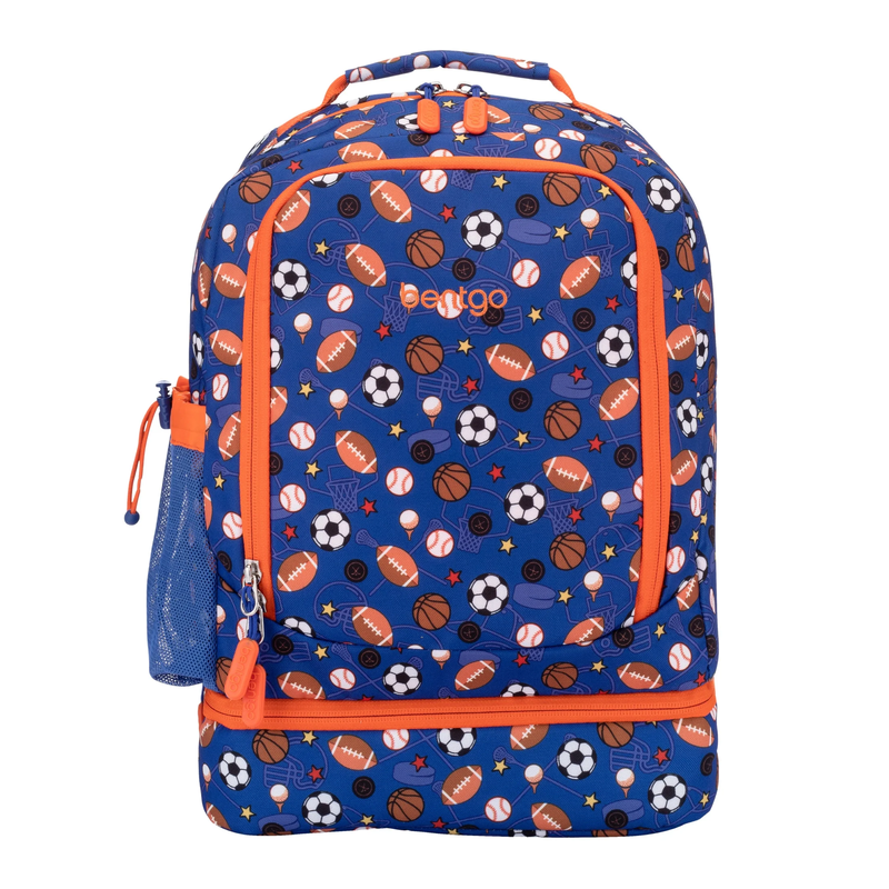 Kids 2 in 1 Backpack and Insulated Lunch Bag Shark Print Water Resistant School8