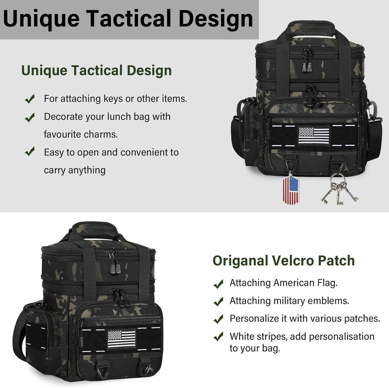 xpandable Tactical Insulated Lunch Box 16L Blue Leakproof Cooler Bag Heavy Duty2