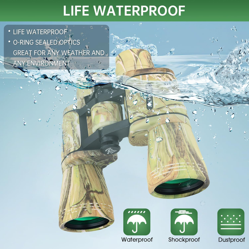 20x50 High Power Binoculars Waterproof Low Light Bird Watching Hunting2