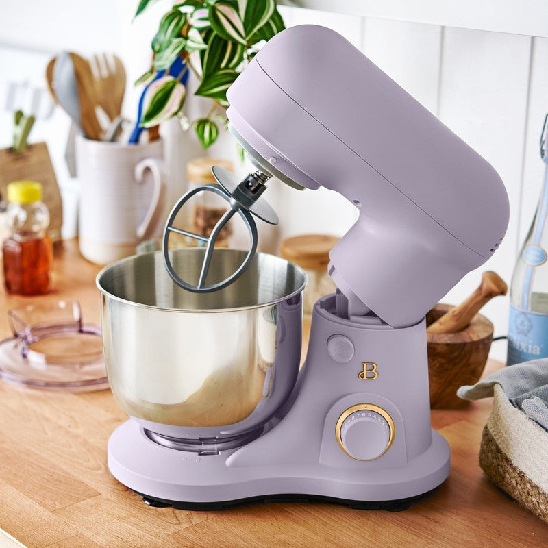 3.5 Qt Stand Mixer Lavender w/ Flat Beater Dough Hook & Wire Whisk9