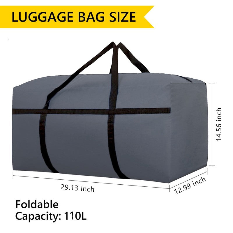 110L Extra Large Moving Bag Travel Luggage Bag Foldable Waterproof Storage Bag D5