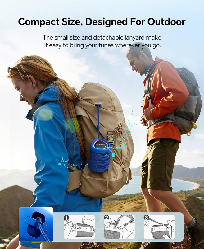 Wireless Bluetooth Speaker IPX5 Waterproof TWS BT 5.3 Outdoor Sound2