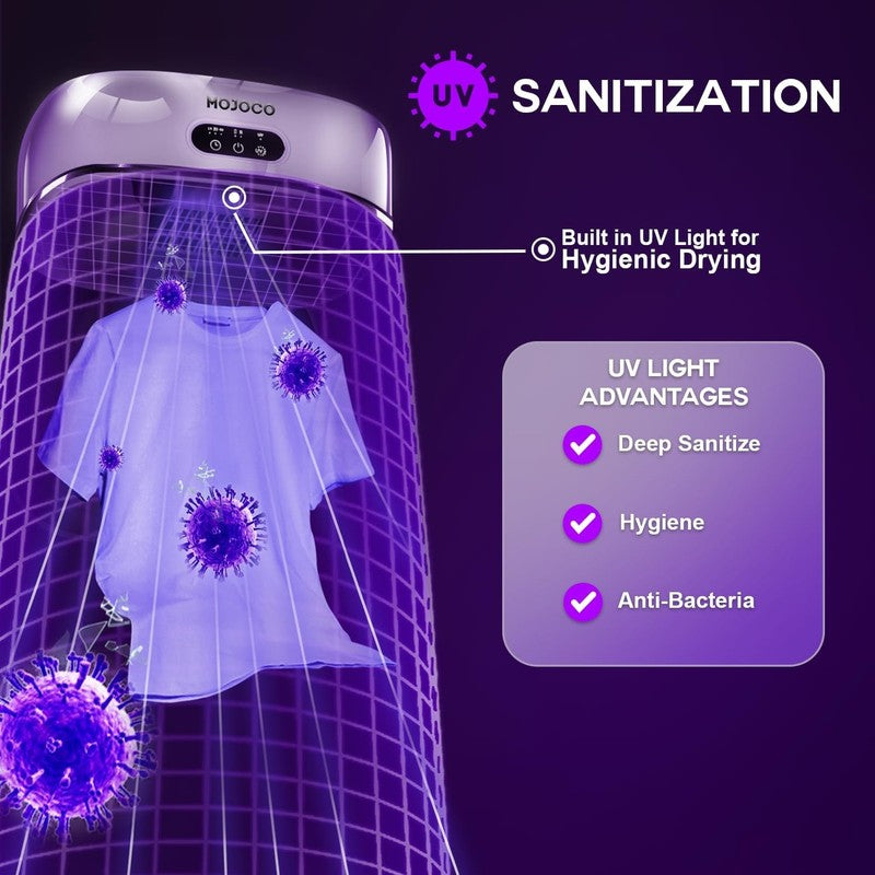 Compact Portable Clothes Dryer - Fast, Quiet, Timer & Wrinkle-Reducing Heat2