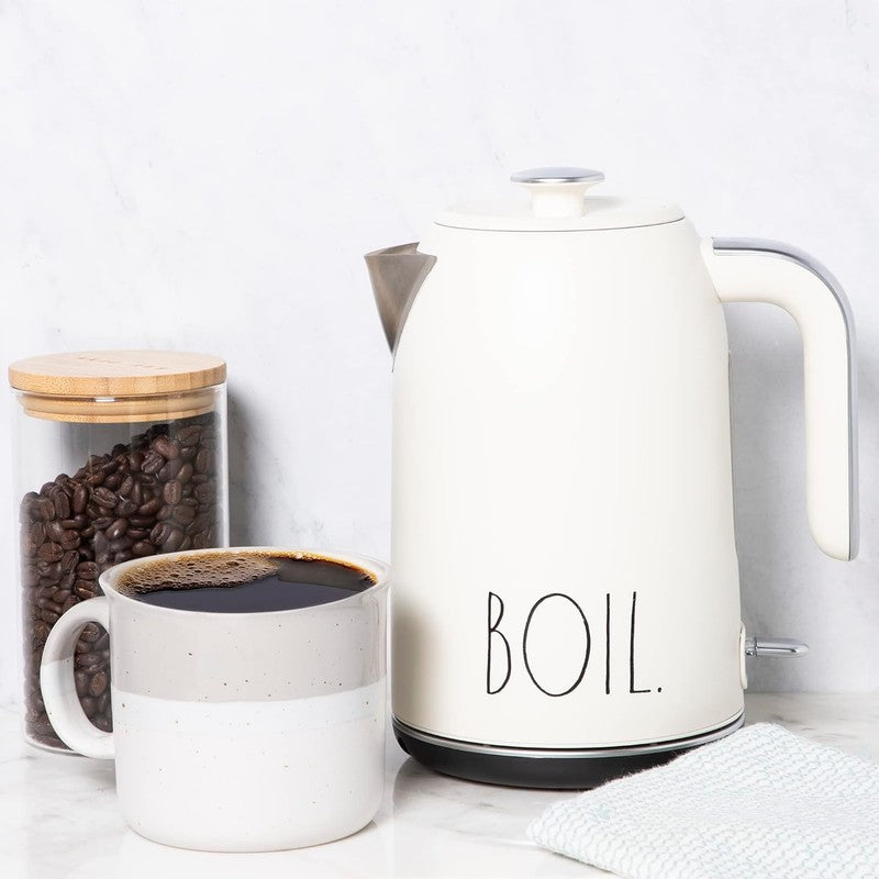 Electric Kettle 1.7L 1500W Stainless Steel Auto Shut Off Boil Dry Cream5