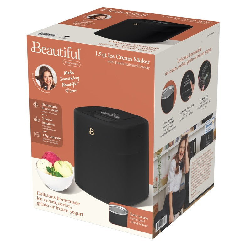 1.5 Qt Ice Cream Maker w/ Touch Display Black Sesame by Drew Barrymore6