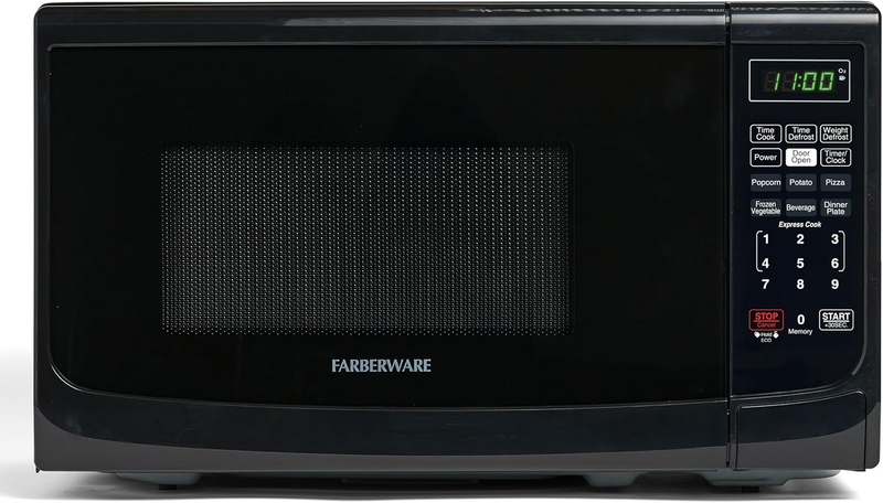 0.7 Cu Ft Countertop Microwave 700W Auto Cook Defrost Black9