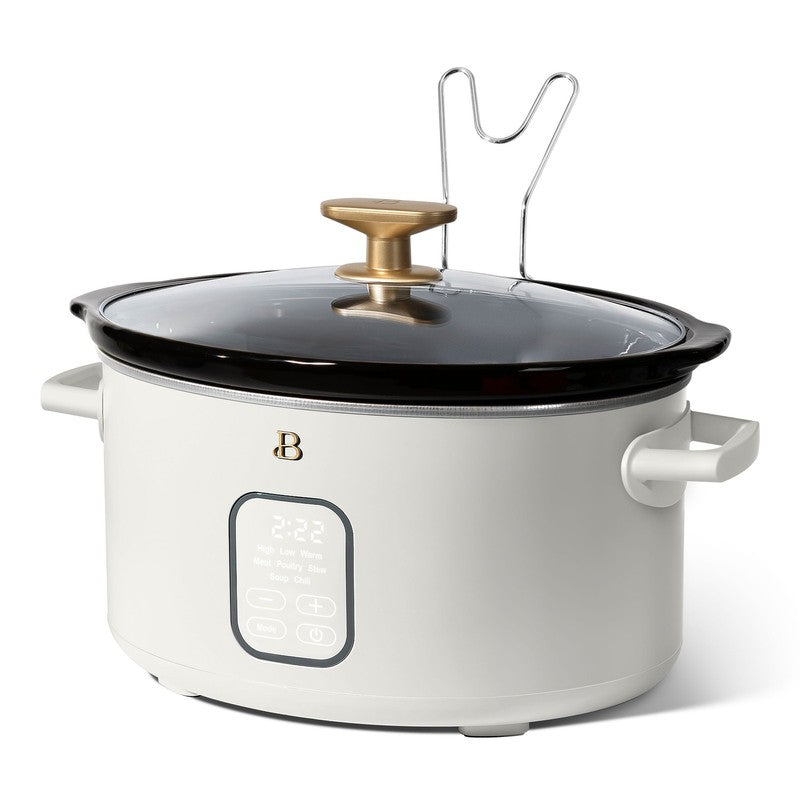 6 Qt Programmable Slow Cooker, White Icing by Drew Barrymore6