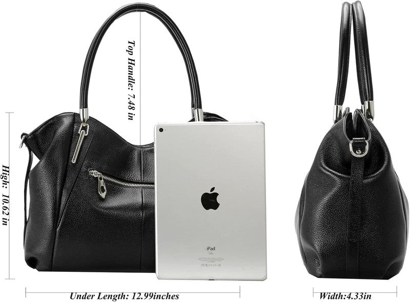Women Leather Shoulder Tote Handbag Top Handle Satchel Hobo Crossbody Bag5