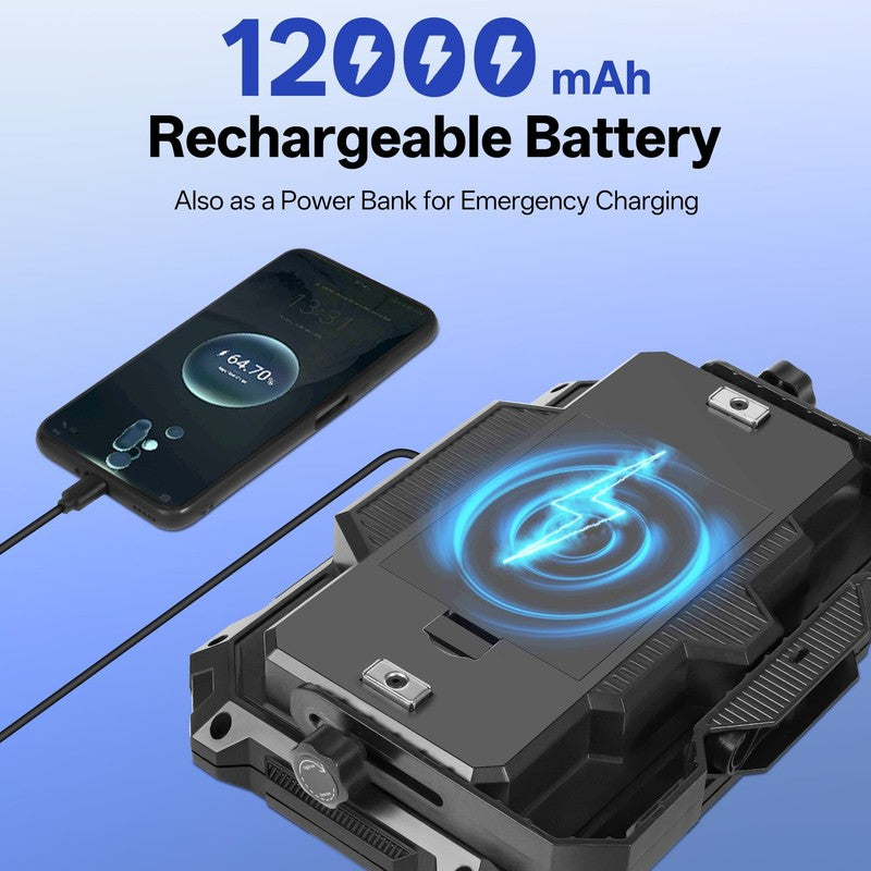 Rechargeable LED Work Light 12000Mah, 10000LM Portable Magnetic Work Light 320 L3