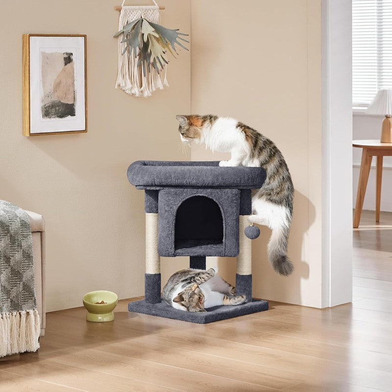 23.5" Cat Tree Tower with Condo, Sisal Scratching Posts & Activity Center8