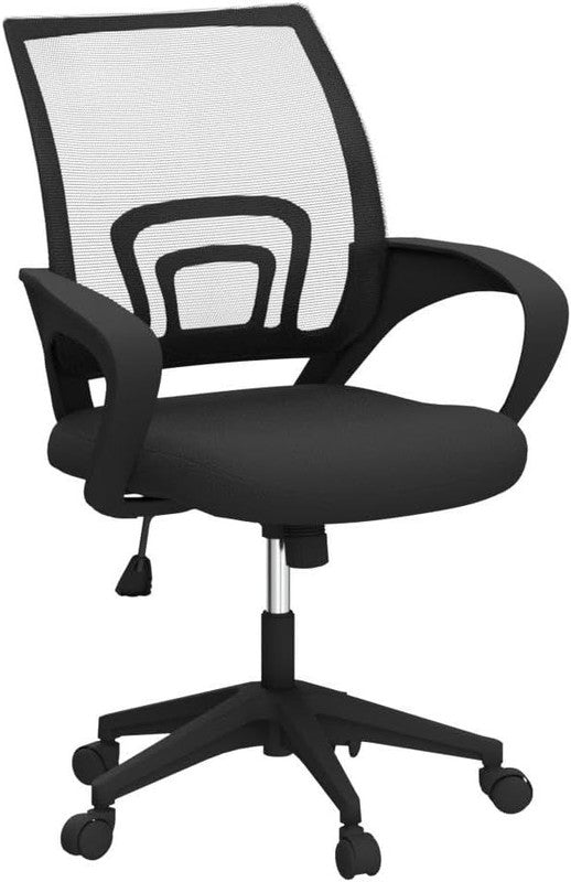 2-Pack Ergonomic Mid Back Mesh Office Chairs with Lumbar Support - Black3