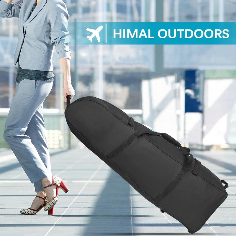 Soft Sided Golf Travel Bag w Wheels Heavy Duty 600D Polyester Universal6