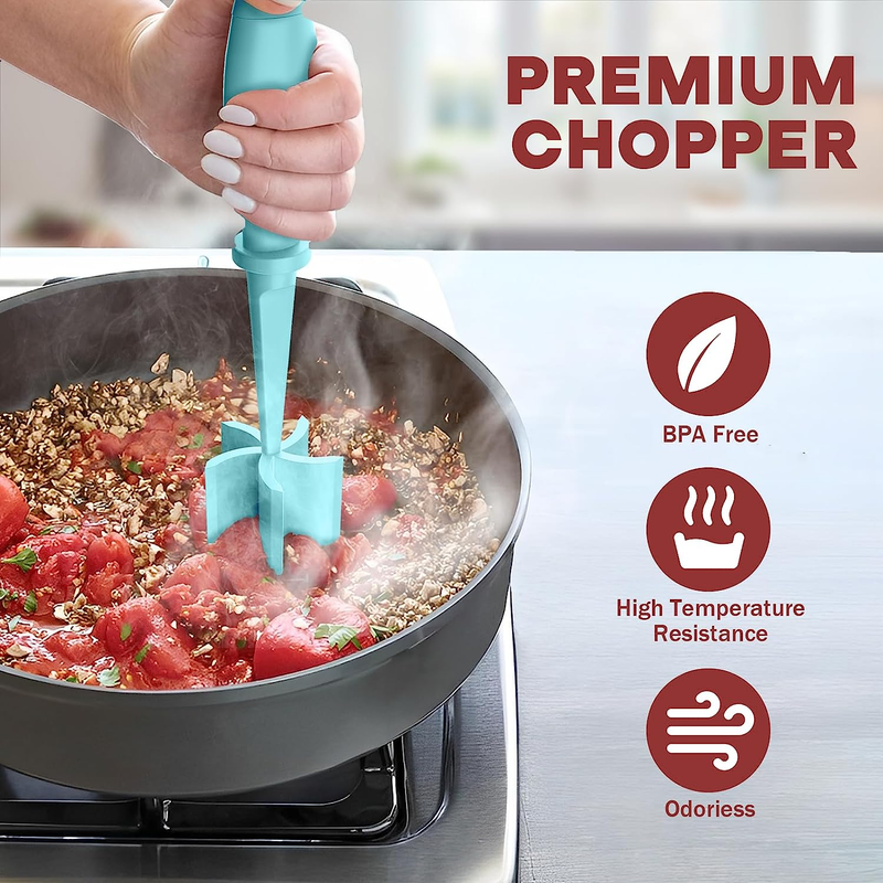 Meat Chopper Hamburger Grinder Ground Beef Turkey Smasher Kitchen Tool4