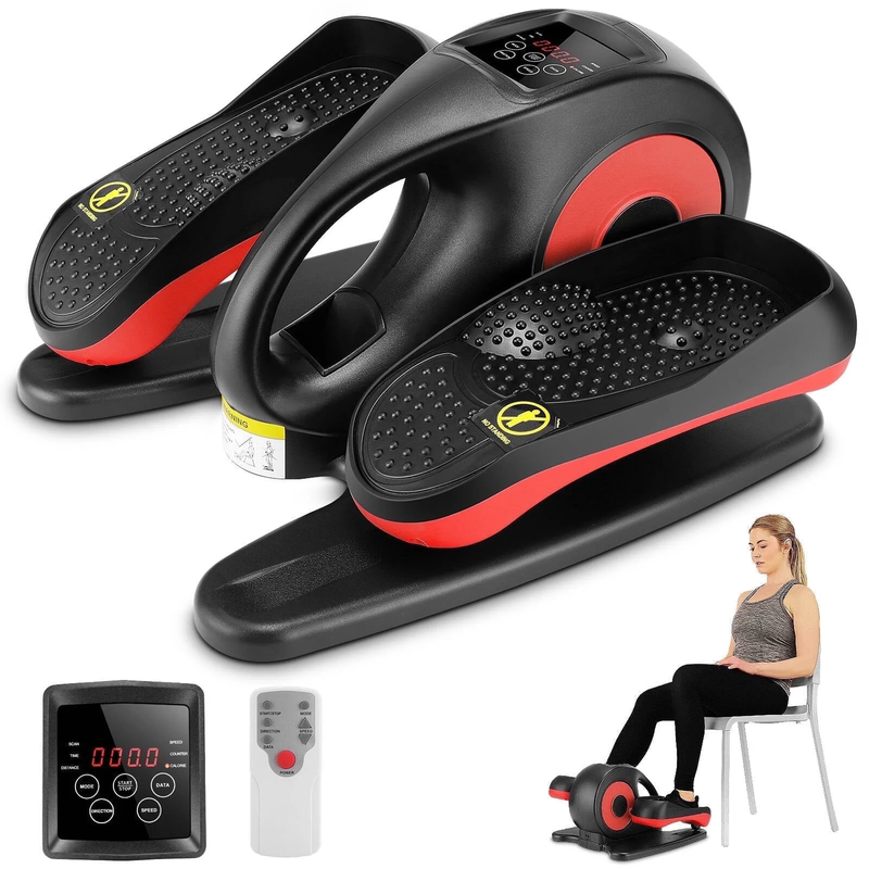 Compact Under Desk Elliptical with Remote & Monitor - Perfect for Home & Office7