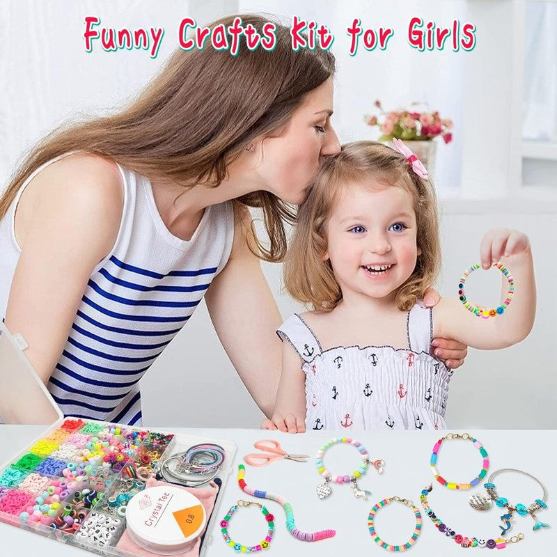 Girls Toys Bracelet Making Kit -3400Pcs Charm Jewelry Making Kit Supplies,Unicor2