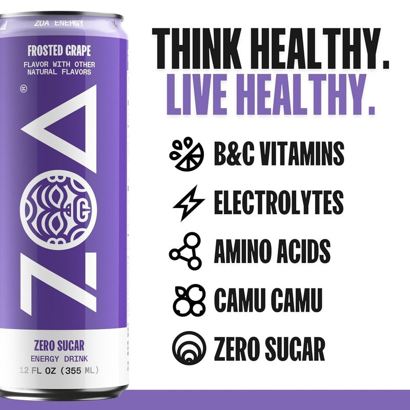 Zero Sugar Energy Drink Variety Pack   12 Pack with Electrolytes & Vitamins2