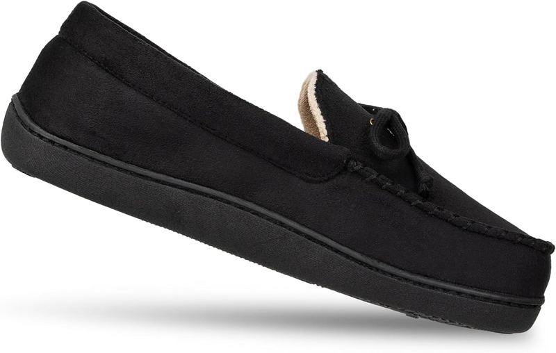 Men’s Microsuede Moccasin Slippers Memory Foam Indoor Outdoor Slip On6