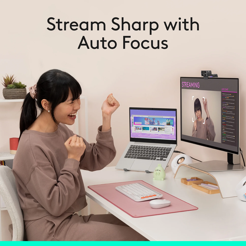 Pro Stream Webcam, 30 Fps at 1080P, Autofocus, Omni Directional Microphones5