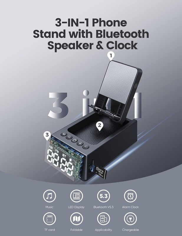 Bluetooth Speaker HD Sound, Birthday & Stocking Gift, White Elephant, Black7